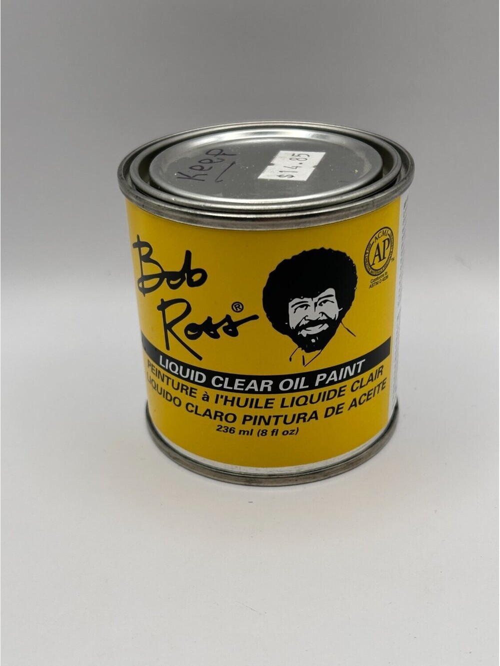 Bob Ross Liquid Clear Oil Paint Medium 236 ml 8 fl oz Can R6237 Weber Art Supply
